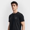 FILA Tennis Simple Sports Training Versatile Comfortable Knitted Short Sleeve T-Shirt Men Tops Black A51M613101FBK