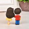 Day Creative Craft Mini Cake Decoration Resin Dolls Miniature Couple Figurines Boy Girl Ornaments