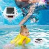 Solar Outdoor Pool Thermometer LED Display Floating Pool Thermometer with RGB Light Pool Tub Temperature Monitor Pool Supplies