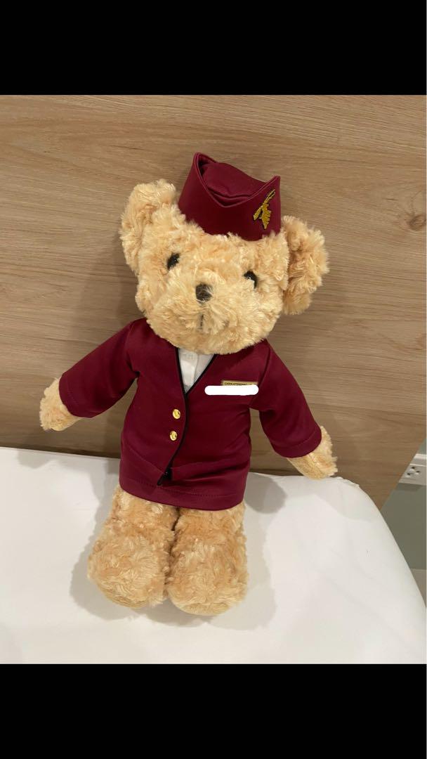 

[USED] Qatar Airways teddy bear plush toy