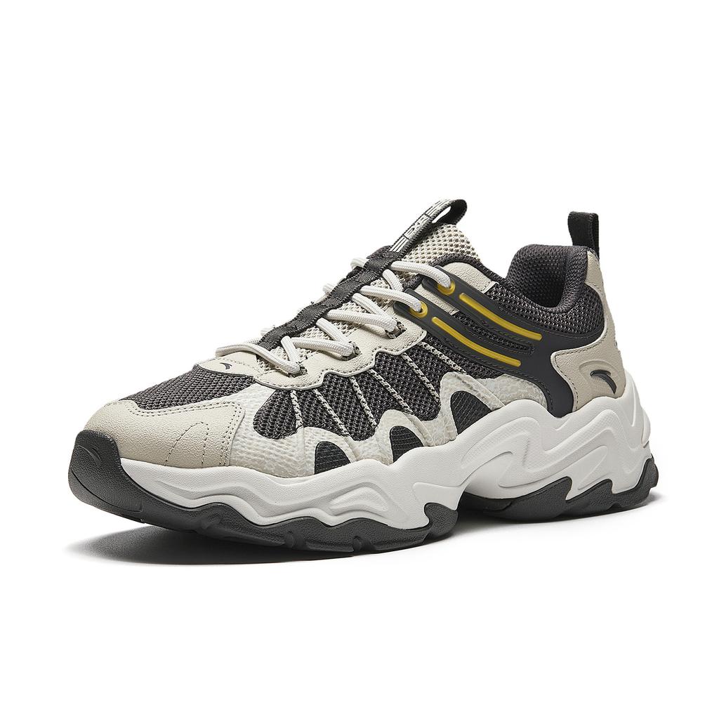Anta Deer Trail Casual Shoes Men's Gray Black Yellow 912618895-3