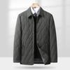 Jaqueta de Penas Masculina Espessa Quente Casual de Negócios - Corta-vento Outono/Inverno com Lapela