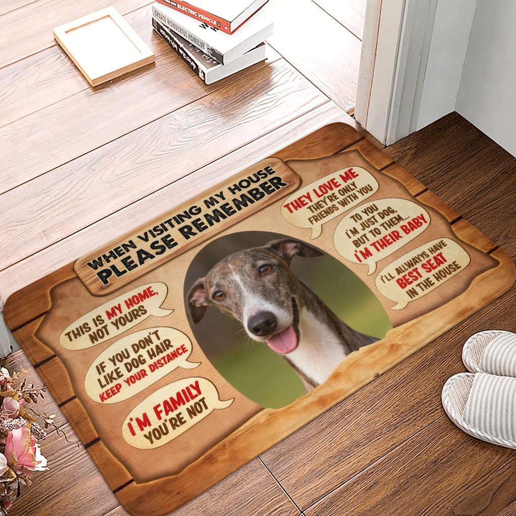 Quando Visitate la Mia Casa Ricordatevi Tappetino Zerbino Cane Jack Russell Terrier Antiscivolo Tappeto Bagno Cucina Soggiorno Tappeto
