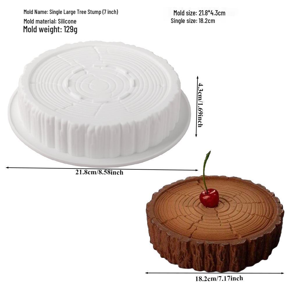 Moule à Gâteau Mousse et Bûche Dessert en Silicone 6 Cavités