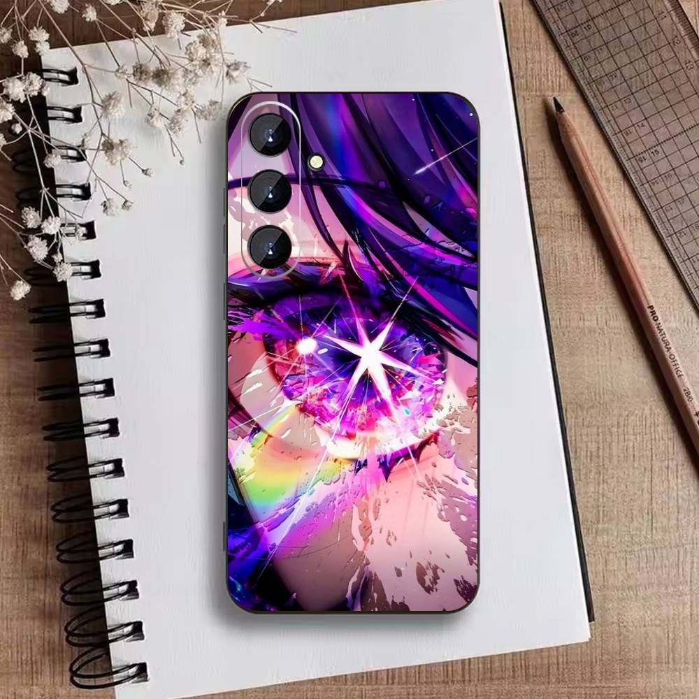 Oshi No Ko A-Anime Cute Phone Case For Samsung Galaxy A73,21,22,32,71,53,52,51,80,5G Soft Black Cover