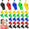 12Pcs Sports and Football Whistles Referee Whistle with Lanyard Loud Crisp Sound Whistle for Basketball Volleyball Games