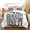3D Print Prison Schol Anime Beding Set Bedrom Soft Modern Bedspreads Comefortable Children Kids Soft Duvet Cover Comfortable Quilt Cover And Pilowcase