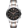 Historical Collection Black Metal Bicolor Rose Men's Quartz Chronograph Watch AR11165