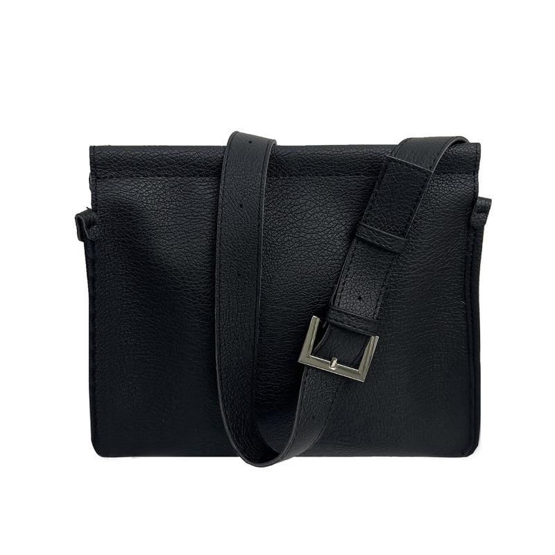 

Large-capacity commuter underarm bag, new women s bag, versatile solid color soft-faced small square bag, shoulder messenger bag. чёрный