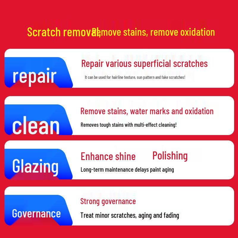 Car Scratch Repair Wax - Easy Color Polish & Abrasive Paint Restoration