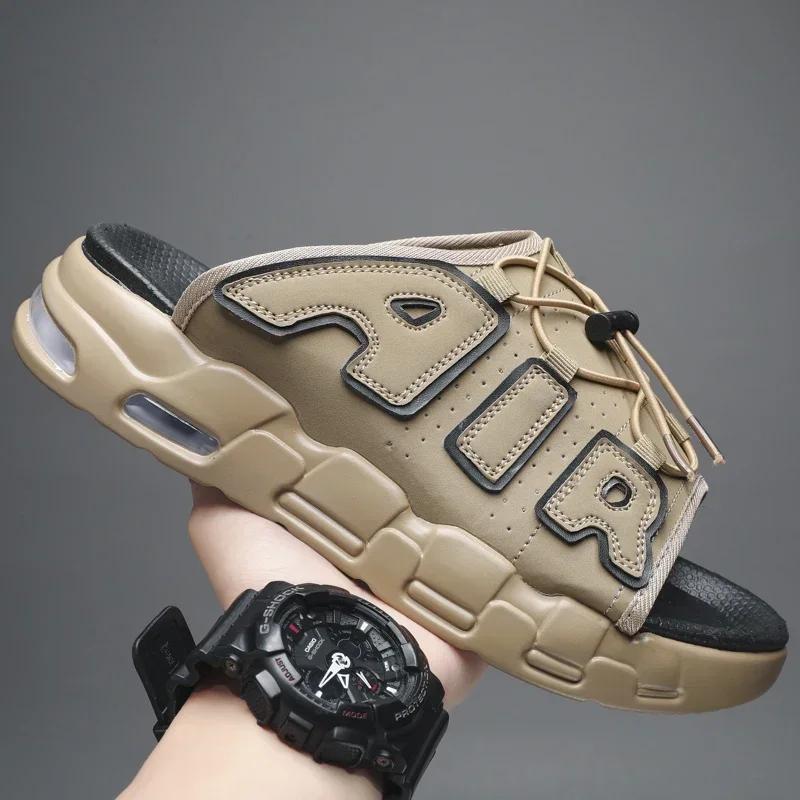 Slippers Men Air Cushion Design Slide Man Summer New PVC Soft Non-slip Men's Sports Slippers for Men Flip Flops Chanclas Hombre