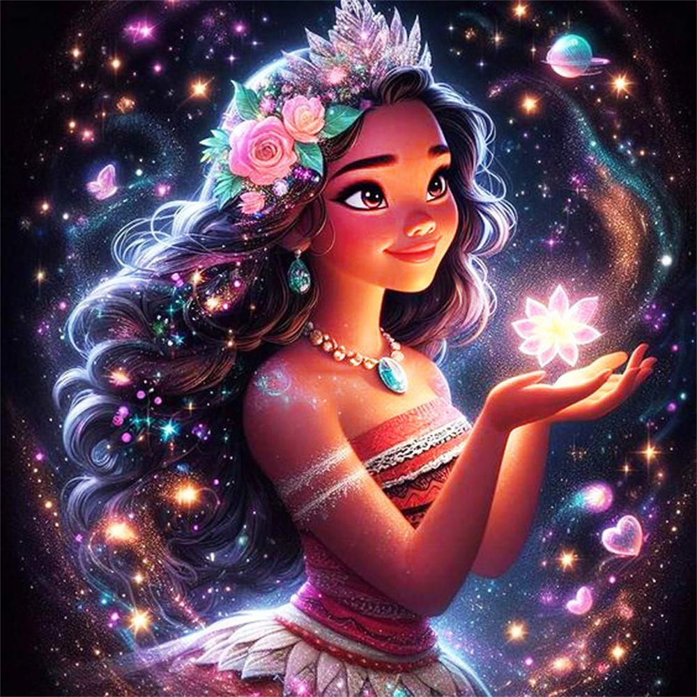 Disney Full Drill Diamond Painting Cartoon Elsa Rhinestone Pictures Embroidery Princess 5D DIY Mosaic Art Jasmine Decor for Home