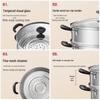 ASD 28cm 3-Layer 304 Stainless Steel Steamer Pot