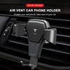 Car Sticker Tesla 1pcs Gravity Car Phone Holder Air Vent GPS Stand Vent Clip Multiuse Car Accessories for Tesla Model 3 Model S