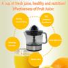 Electric Juicer with Scale Automatic Rotating Motor Non-slip Comfortable Handle EU Plug Low Noise Electric Orange Juicer for Home