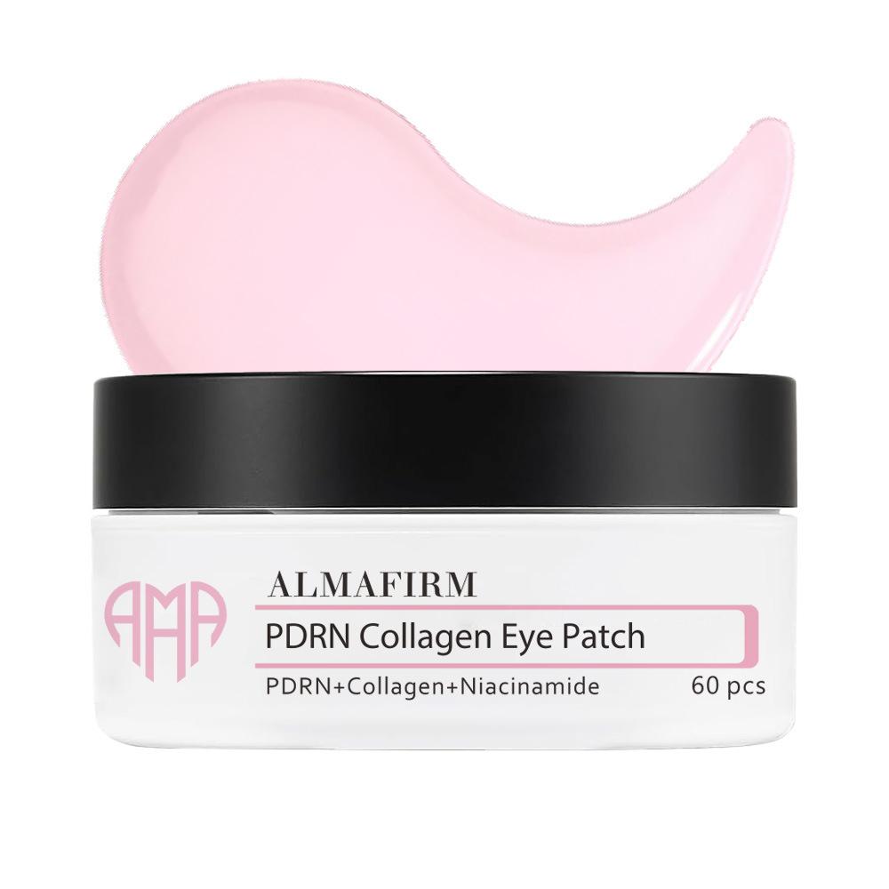 Almafirm Collagen PDRN Hydrating Hydrogel Eye Patches 60 Pcs Anti-Wrinkle Firming Dark Circle Remover Fast Absorbing Travel Size
