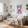 Hands heart snow pattern Digital printing polyester wall tapestry suitable for use in living rooms bedrooms offices bars party
