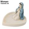 Religious Virgin Mary Rosary Holder Crafted for Prayer and Reflection Resin Material Provides Long Lasting Use