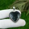 Gift For Women Pendant 925 Sterling Silver Natural Solar Moss Agate Gemstone