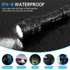 USB Rechargeable Waterproof Torch High Lum Professional LED Flashlight for Hunting Tactical Night Scout Lights Set L2 Fish Light