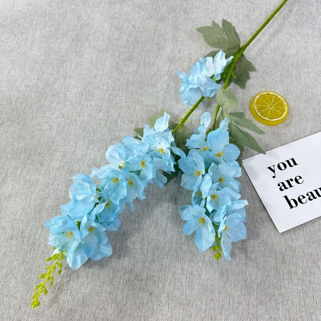 Consolida Ajacis Simulated Fake Flowers For Home And Wedding Green Plant Decor