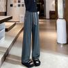 Plus Size High Waist Wide Leg Pants for Women - Spring & Autumn Casual Straight Leg Style, fits up to 200 lbs.