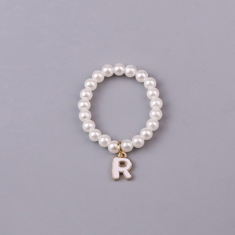 Doll Necklaces, Elegant Sweet 26 Letters Pearl Necklace Cute Doll Accessories For 10.5Cm 4.0 Mini Doll Chain Jewelry & Outfit