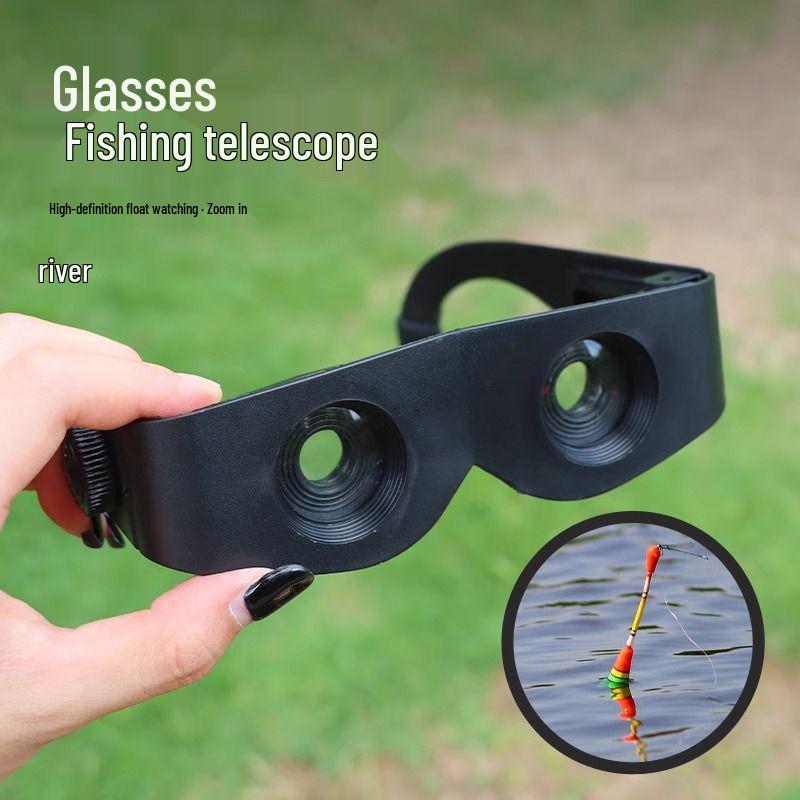 High Magnification Night Vision Fishing Glasses: Head-mounted Myopia Design for Angling.