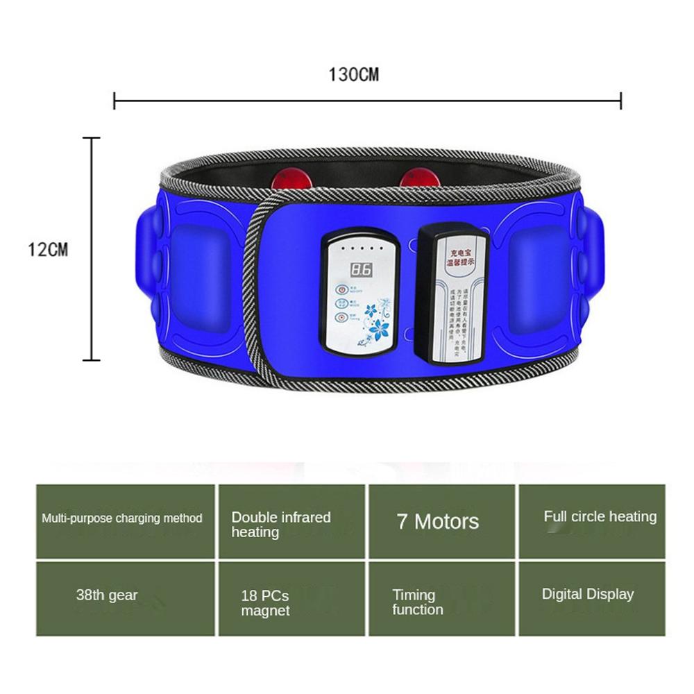Wireless X7 X8 Sauna Slimming Belt Electric Heating Vibrating Massage Waist Belly Weight Loss Fat Burning  Massager for Slimming