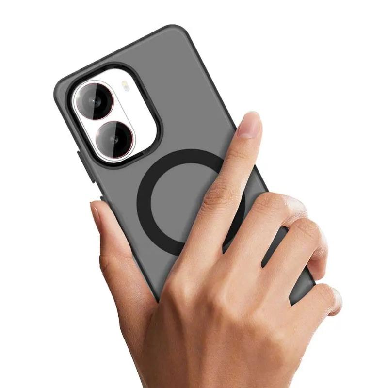 Candy Magnetic for Magsafe Matte Phone Case for POCO X7 Pro X 7 POCOX7pro Wireless Charging Acrylic Hard PC Shockproof Cover for Redmi Turbo 4 Fundas