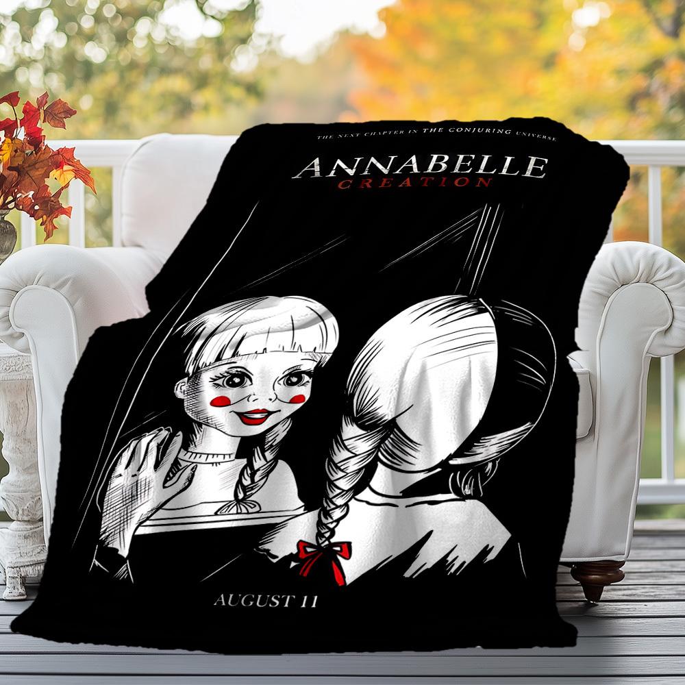 1PC Annabelle Creation Outdoor Flannel Blanket Soft Plush Decor for Picnics, camping,Bedroom, Playroom, Office1150A