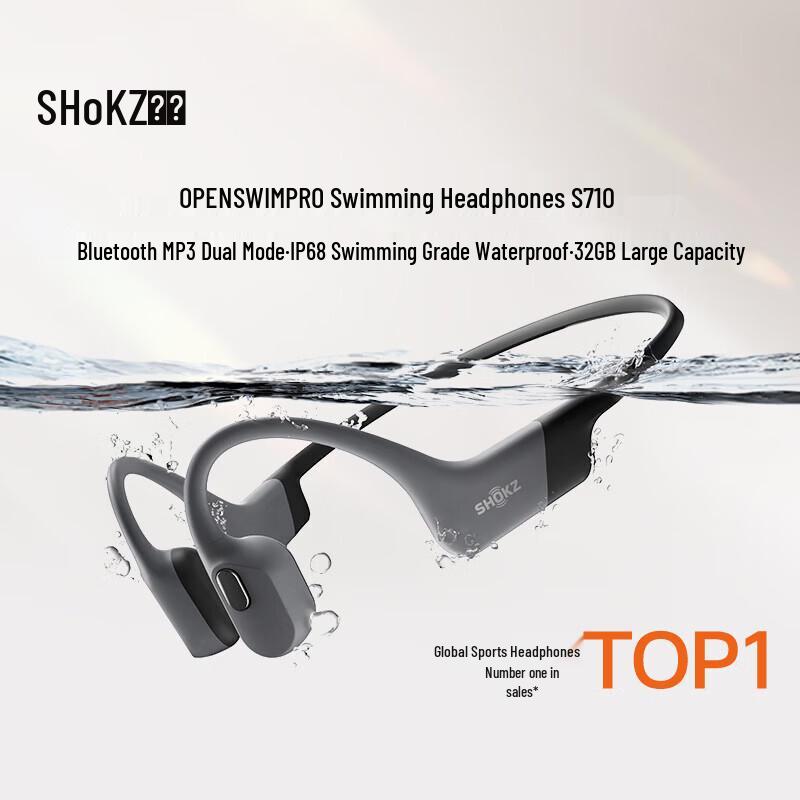 Shokz OpenSwim Pro S710 Bone Conduction Sports Headphones
