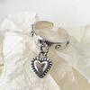 foxanry Stamp Tassel Rings for Women Couples New Fashion Vintage Thai Silver Punk Party Jewelry Gifts