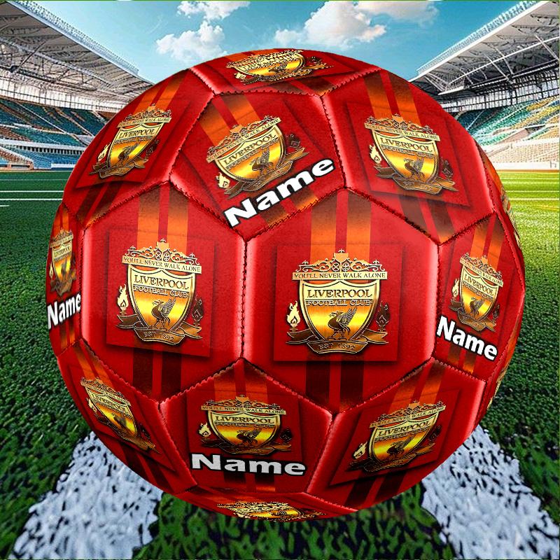 Custom Name Personalized Football Team F.C-A Print Size 5 Soccer Ball Training & Match Football, for Team, Kicking, Gift for Football Enthusiasts