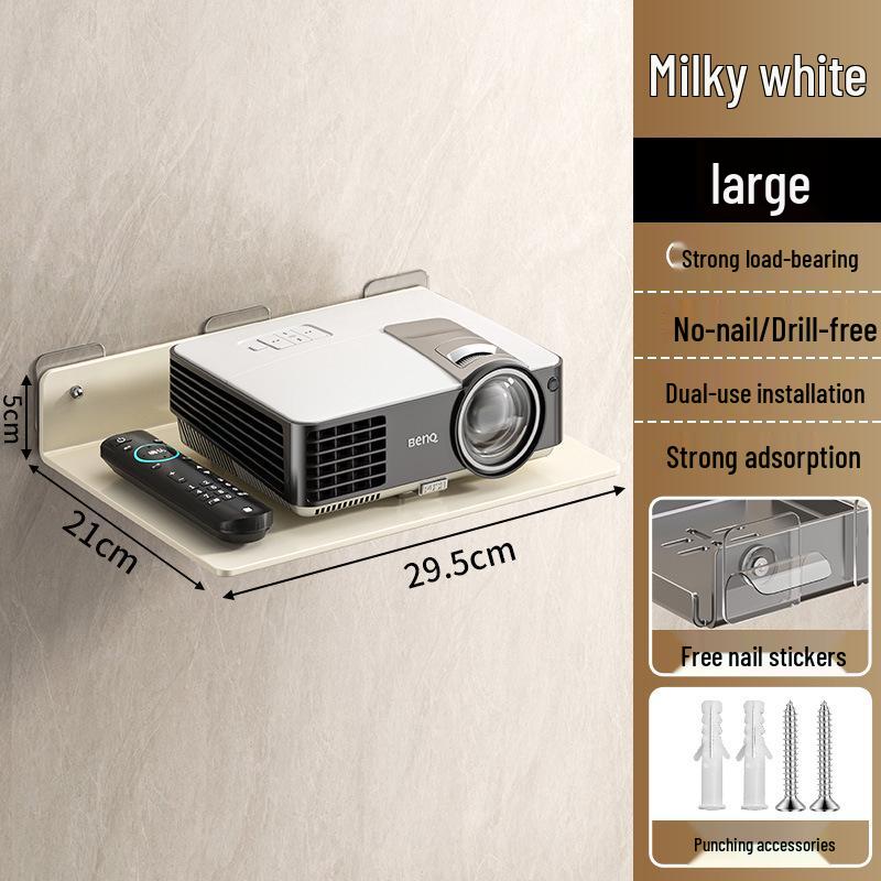 No-Drill Wall-Mount Bracket for Monitor, Camera, or Router Shelf