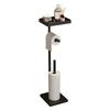 Toilet Paper Holder Rack Free Standing with Storage Roll Paper Holder Floor Stand Tissue Toilet Paper Holder