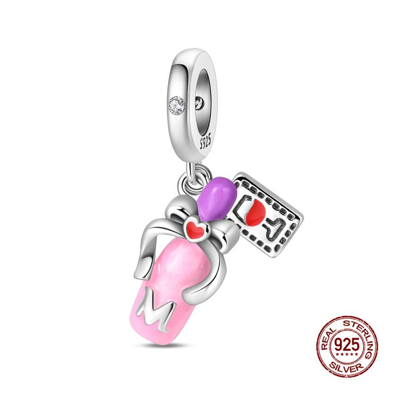 New In Charms Copper Pumpkin Flower Basket Pendant Charm Bead Fit Women 3Mm Original Bracelet Diy Fine Jewelry Gift