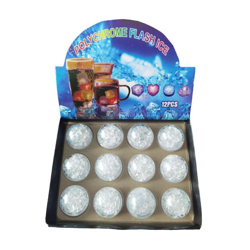 LED Ice Cube Bath Toys - Water-Activated Light-Up Balls for Babies, Bars, and Events