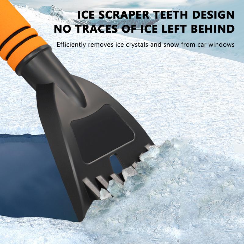 SEAMETAL Car Snow Scraper Sweeping Shovel For Winter With EVA Foam Handle Auto Cleaning Brush Ice Scraper Remover Accessories