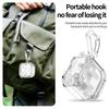Transparent Shockproof Cover For Buds4/4Pro Headphone Featuring Carabiner Clip Wireless Charging Support Phone Holder