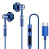 NEW 9D Surround Sound Earphones Metal Type C&3.5mm Headset In-ear Gamer Headphones Wired Control Earbuds for Samsung With HD Mic