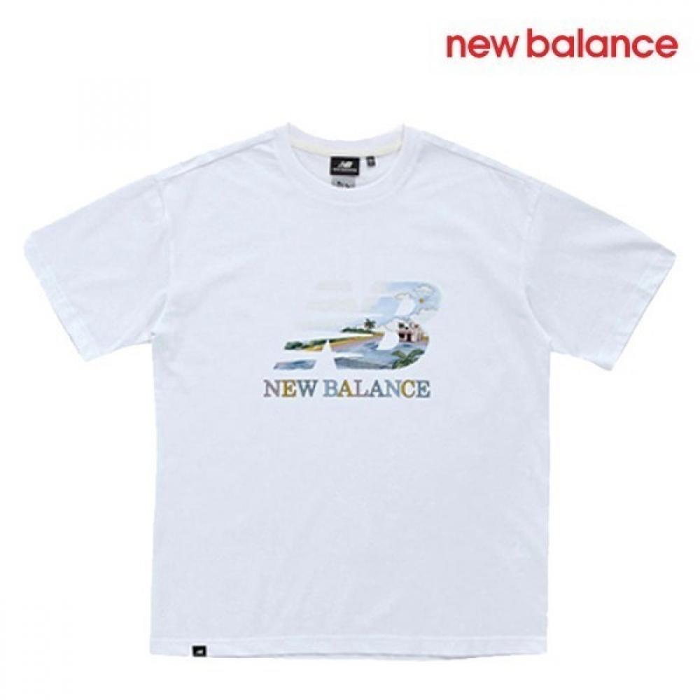 

New Balance Футболка с коротким рукавом Half Club E59 Nbnec22603 10 с большим логотипом 090