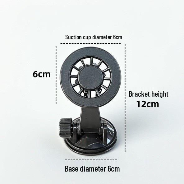

Universal Strong Magnetic Phone Holder with Anti-Shake Ball and Suction Cup for Car or Desktop