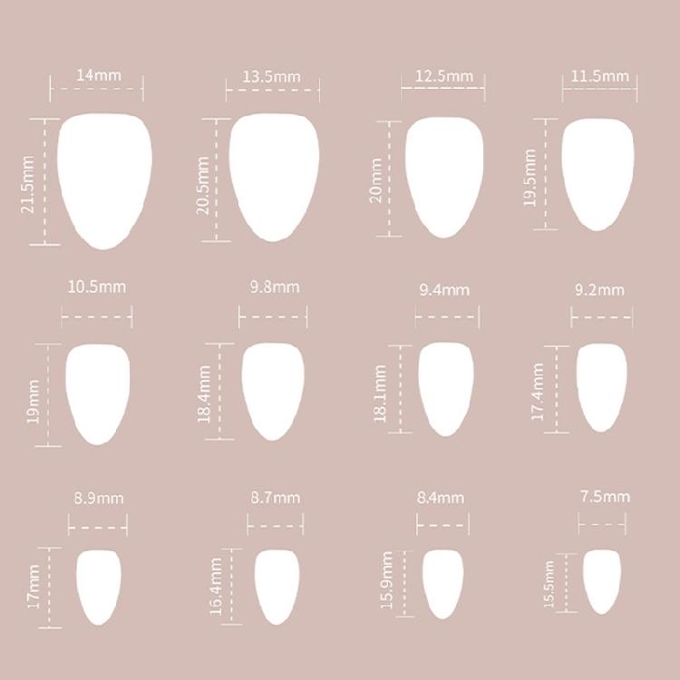 24Pcs Press on Nail Almond Glues on Nail French Fake Nail Designs False Nail Artificial Nail Gifts for Women Girls