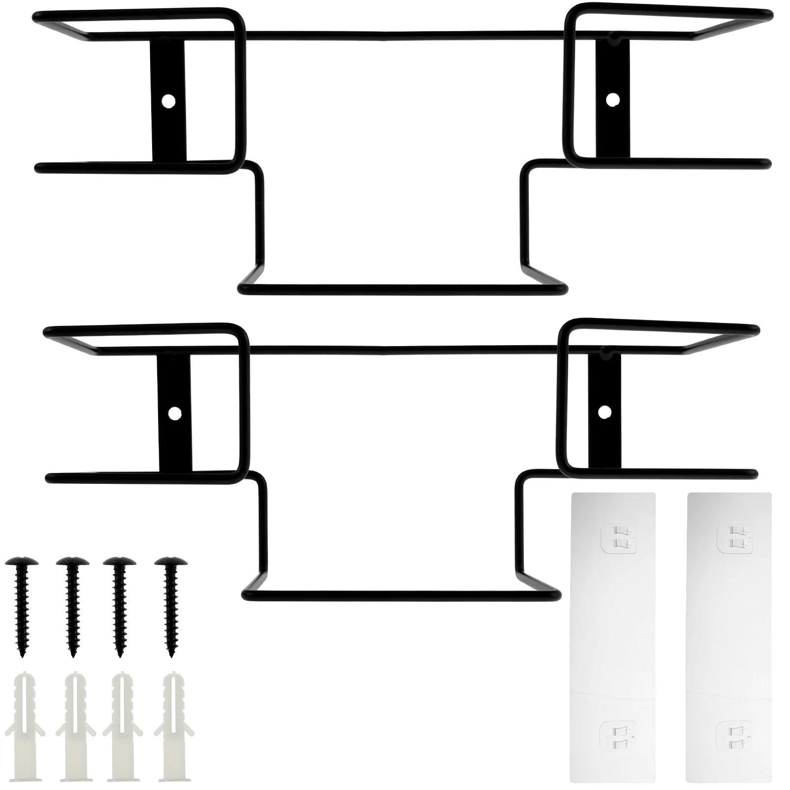 

2 шт. держатель для перчаточного ящика, железный настенный держатель для перчаток, экономящий место, многофункциональный держатель для перчаток, органайзер для перчаточного ящика для домашнего офиса