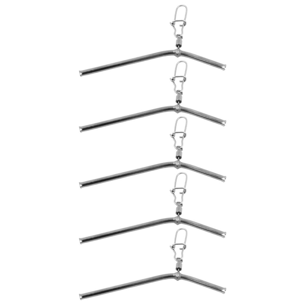 5 Stück Kleiner Stil Messingrohr Angelzubehör 50/70/90mm Anti-Tangle Bo-oms Kleine Kupferrohr Balance Meeresangeln Balanceverbinder