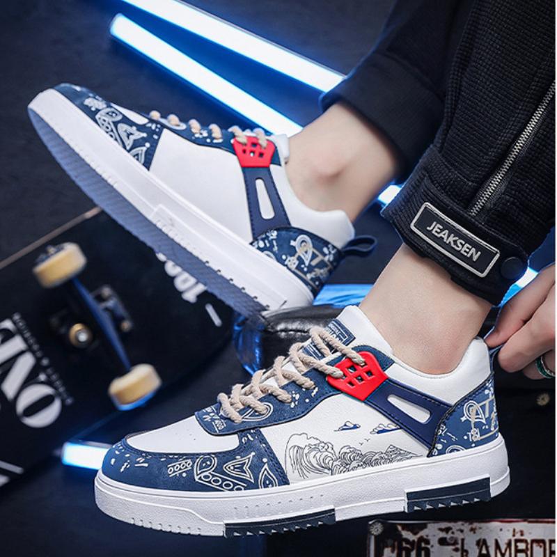 Fashion New Men's Shoes Lace-Up Sneakers Male Breathable Board Shoes Outdoor Non Slip Running Shoes Autumn Trend Casual Shoe Scarpe Uomo