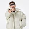 Men's New Winter Cotton Coat Men's American Stand-up Collar Hard Leather Short Cotton Coat