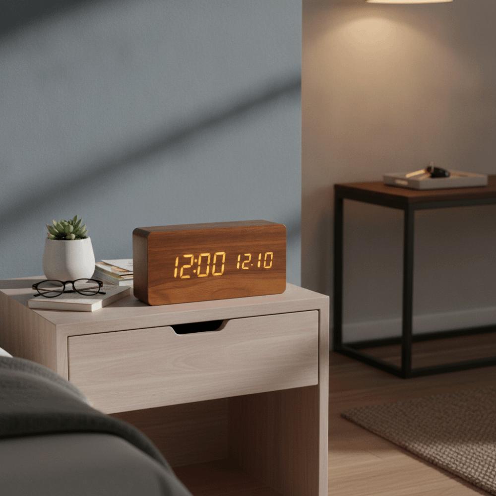 Reminder LED Digital Clock Large Display Table Clock Electronic Alarm Clock Temperature Display