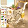 Mini Size Kitchen Playset Food Vegetables Supermarket Toy Shopping Cart Toy  Learning Activity